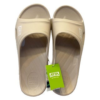ATTA 男款運動風簡約休閒拖鞋, 沙色, 260mm