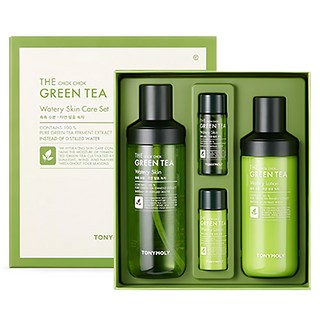 TONYMOLY the chok 清潤綠茶保濕組, 含有100%純綠茶發酵提取物, 1組