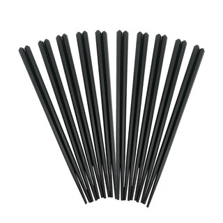 Axis 艾克思 六角合金筷, 黑色, 10雙, 10雙筷子