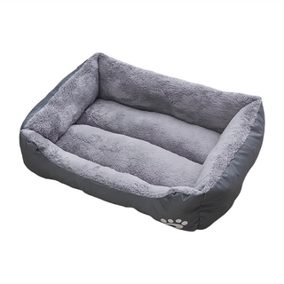 毛皇上 四季寵物床 U型窩, 1個, 灰色
