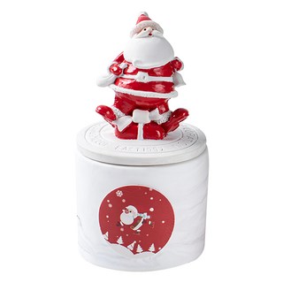 Time Leisure 聖誕節交換禮物香薰蠟燭擺飾禮盒, 424g, 白茶蘭花, 1盒