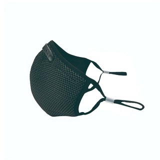 Deo Kingdom 3D防護口罩，可清洗，舒適透氣，雙層單網織布, Black, 1個