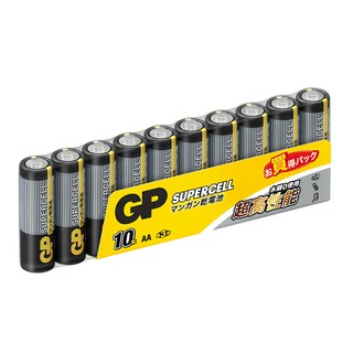 GP Batteries 超霸 3號超級碳鋅電池 1.5V, 10顆, 1組