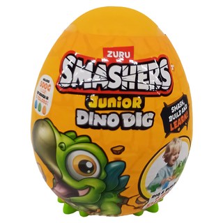 ZURU SMASHERS 爆裂小子 Q版恐龍黏土小驚喜蛋, Multicolor pack, 160g, 1個