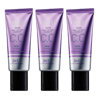L'EGERE 水透亮CC霜雙效遮瑕組SPF50, 3條
