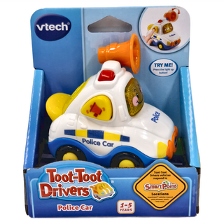 vtech 偉易達 嘟嘟聲光互動車 1-5歲 警車, 1個, 8.5 x 6 x 7cm