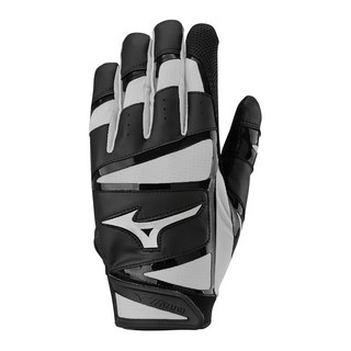 Mizuno 美津濃 303 羊皮打擊手套 1ETEA43301, 黑白, 1雙