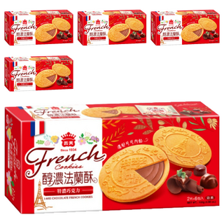 義美 法蘭酥 巧克力 6包, 132g, 5盒