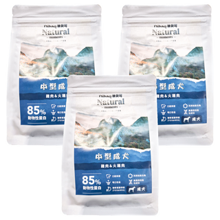Dibaq Natural moments 中型成犬 自然嗑犬糧, 口腔保健配方, 300g, 3袋
