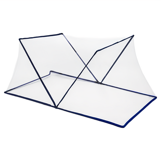 可折疊免安裝無底蚊帳 加密防蚊防蟲 空間結構優化 方便清洗, S, 深藍色