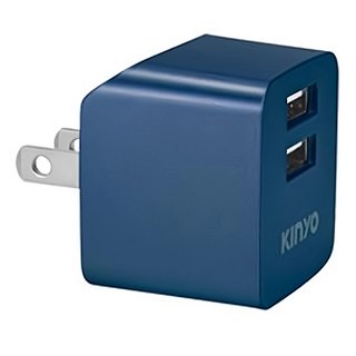 Kinyo AC Adaptor 交流電源供應器 CUH223BU, 藍色, 1個