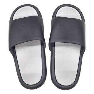 寢室安居 4.0厚底拖鞋, 44~45, 黑白色, 1雙