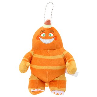 sun-star 柔軟毛絨鑰匙圈 14cm 怪獸電力公司 可愛造型, 1個, 怪獸電力公司 橘色 + 黃色 + 白色