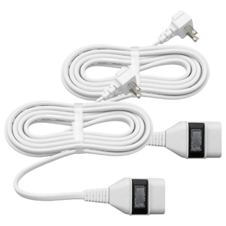 Mayka 明家 1插1開關中繼線, 1m, 白色, 2條