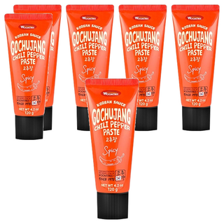 WOOM CHEF 韓式辣椒醬 辣味, 120g, 6條