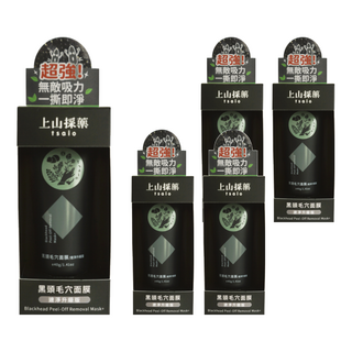 tsaio 上山採藥 黑頭毛穴面膜 淨速升級版 40g, 1入, 5條