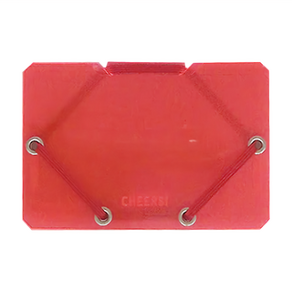 KING JIM CHEERS! 霓虹色卡片收納夾 CH2512T-RD, 紅色, 1個