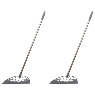 comet Home 乾濕兩用多功能矽膠掃把, 2支, 灰色