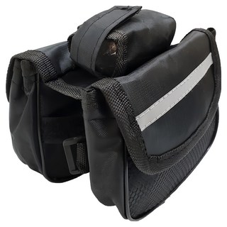 DIBOTE 迪伯特 自行車上管馬鞍包 W3150-4, 黑色, 1個