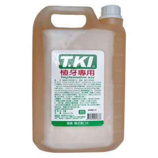 T.KI 白人 鐵齒 植牙專用漱口水, 4L, 1桶