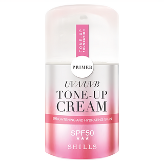 SHILLS 舒兒絲 仙氣濾鏡UV裸光素顏霜 SPF50★★★, 提亮膚色, 輕透保濕全日控油, 40ml, 1件