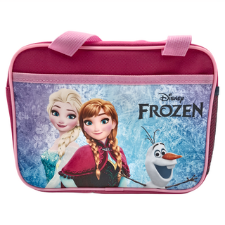FROZEN 冰雪奇緣 方型便當袋 FN7A33-21, 梅紅色, 1個