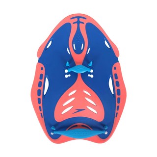 Speedo 成人划手板Power Paddle, 藍螢光粉