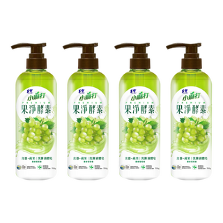 毛寶 小蘇打果淨酵素洗滌液體皂，食器蔬果用 麝香葡萄香氛, 700g, 4瓶