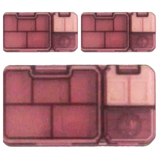 日系多功能切藥器藥盒, 304不鏽鋼刀片, 矽膠防滑, 3個