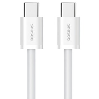Baseus 倍思 優勝系列 2 快充傳輸線 Type-C-Type-C 30W, 2m, 皓白色, 1條