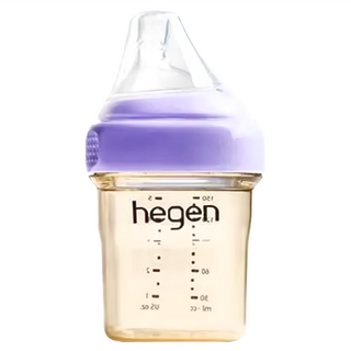 hegen 金色奇蹟 PPSU 多功能方圓型寬口奶瓶, 漾紫, 150ml, 1個