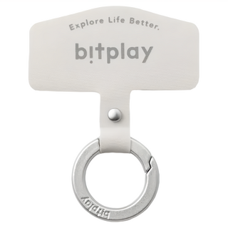 bitplay 掛繩通用造型墊片V2，高強度訂製掛環, 灰色, 1個