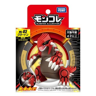 TAKARA TOMY 固拉多 ML-03 寶可夢模型玩具，精緻收藏擺件, 1個