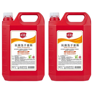 美琪抗菌洗手慕斯 添加維他命B3+E 植萃防護配方 台灣製造, 3785ml, 2桶