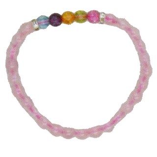 五行開運 彩晶粉水晶手鍊 台灣製造, 5g