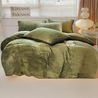 夢之語 石墨烯防靜電法蘭絨暖暖被, 墨菲綠地