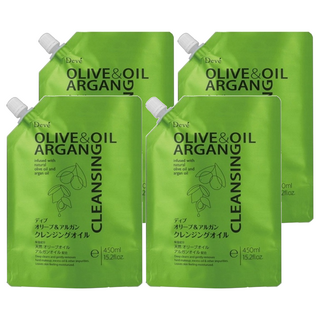 DOVE 橄欖摩洛哥堅果卸妝油補充包，含橄欖油和摩洛哥堅果油雙重保濕成分, 450ml, 4包