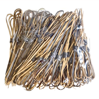 bargogo 黑色剪刀串 (12公分) / 100支, 竹材質, 1包