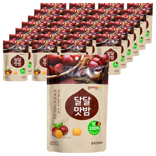 gomgom 甜栗子, 100%栗子, 80g, 28包