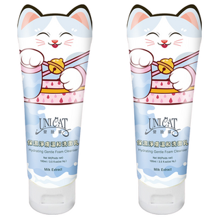 UNICAT 變臉貓 保濕淨膚溫和洗面乳 山羊奶萃取 100ml, 2條