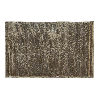 備前金茶角皿 - 日本, 21 x 13 x 2cm, 備前金茶, 1個