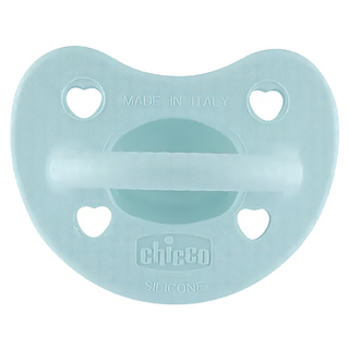 chicco LUXE 矽膠拇指型安撫奶嘴 小, 2-6M, 湖水綠, 1個
