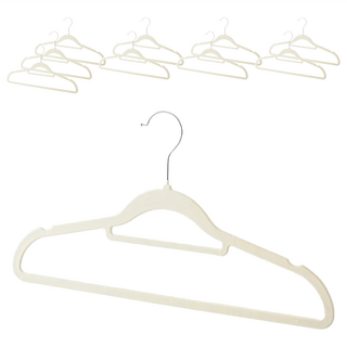 hoi 好好生活 無痕防滑衣架, 10個, 植絨
