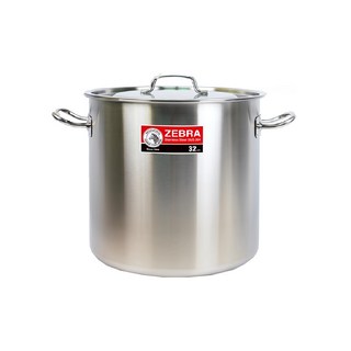 ZEBRA THAILAND 斑馬牌 304不銹鋼 深型魯桶, 32cm, 銀色, 1個