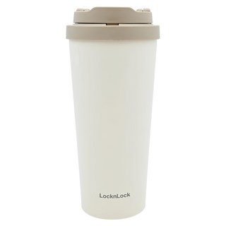 LocknLock 樂扣樂扣 溫感保溫咖啡杯, 象牙白, 550ml, 1個