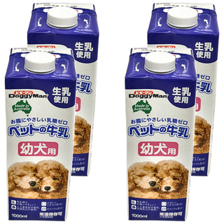 DoggyMan 多格漫 澳洲犬用牛奶 幼犬用 1L, 4個, 1000ml, 牛奶