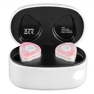 LARMi 樂米 無線藍芽音樂耳機 水染工藝 8mm驅動單元, LMA08, 櫻花粉