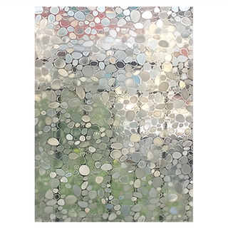 FioJa 費歐家 加大無膠玻璃靜電貼 防紫外線 採光好 易清洗 防水, 鵝卵石