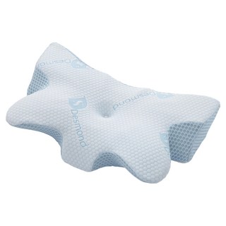 Ishur 伊舒爾 急凍涼感蝶翼枕, 石墨烯/冰絲面料, 支撐頸椎, 60 × 40 × 12cn, 1個, 藍色