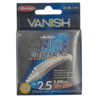 Berkley 貝克力 New VANISH 高比重 碳纖隱形線 釣線 高感度 海釣 船釣 磯釣, 2.5號, 1個